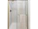 Large shower with subway tile and glass enclosure at 7154 S Hudson Cir, Centennial, CO 80122