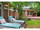 Backyard patio with lounging chairs at 2957 S York St, Denver, CO 80210