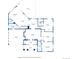 Detailed floor plan showcasing the layout of the main level with dimensions of each room at 2957 S York St, Denver, CO 80210