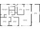 Detailed floor plan showcasing the layout of the bedrooms, bathrooms, kitchen, and living areas at 5416 S Lakeview St, Littleton, CO 80120