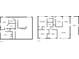 Two floor plans showcase the layout of the basement and main floors of the house at 5416 S Lakeview St, Littleton, CO 80120