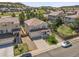 Aerial view of the house and surrounding neighborhood showing mountain views at 2354 Cactus Bloom Ct, Castle Rock, CO 80109
