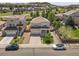 Aerial view of the neighborhood showing the house and surrounding community at 2354 Cactus Bloom Ct, Castle Rock, CO 80109