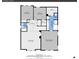 Floorplan shows bedrooms, bathrooms, Gathering room and walk-in closets on floor 3 of the home at 2354 Cactus Bloom Ct, Castle Rock, CO 80109