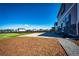 Spacious backyard with a combination of lawn, patio, and landscaped areas, great for outdoor living at 129 S Waterloo St, Aurora, CO 80018