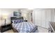 Comfortable bedroom with plush carpet, neutral walls, and ample closet space at 602 5Th St, Golden, CO 80403