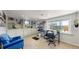 Bright basement office with built-in shelving, natural light, and modern furnishings at 602 5Th St, Golden, CO 80403