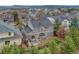 Aerial view of the home showcasing the backyard, deck, and surrounding neighborhood at 3434 Fantasy Pl, Castle Rock, CO 80109