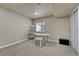 Finished basement area with carpet, recessed lighting and table with seating at 3434 Fantasy Pl, Castle Rock, CO 80109