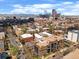 A scenic aerial view of the neighborhood and the downtown city skyline at 1233 N Ogden St # 610, Denver, CO 80218