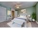 Stylishly furnished main bedroom featuring coordinated furniture and neutral decor at 707 27Th St, Denver, CO 80205