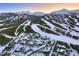 Aerial view of a ski resort community at 457 Timber Trail Rd, Breckenridge, CO 80424