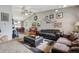 Comfortable living room with cozy furnishings and unique decor on the wall at 1418 5Th St, Fort Lupton, CO 80621