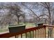 Enjoy serene green views from the balcony of this property at 3515 S Dawson St, Aurora, CO 80014