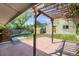 View of the backyard with a patio, pergola, and shed at 2415 Chase St, Edgewater, CO 80214