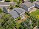Aerial view of the house showcasing the well-manicured backyard and patio area at 12555 Eastlake Dr, Thornton, CO 80241