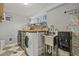 Laundry room with washer, dryer, stainless steel sink and bright lighting at 403 Anderson St, Castle Rock, CO 80104