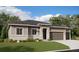 Charming single-story home featuring a well-manicured lawn, stone accents and a two-car garage at 4742 Twelve Oaks Way, Castle Rock, CO 80104