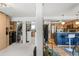 Combination bedroom and kitchen featuring a closet space and breakfast bar with modern appliances at 1833 N Williams St # 201, Denver, CO 80218