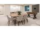Well-designed dining room and game room with foosball table, seats six at 1120 S Gaylord St, Denver, CO 80210