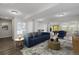 Spacious basement with a cozy sitting area, a pool table, and a walkout to the backyard at 3126 Aspen Creek Dr, Highlands Ranch, CO 80129