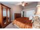 Primary bedroom featuring a ceiling fan, and furnishings with ample storage space at 12242 Bannock Cir # D, Denver, CO 80234