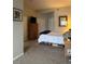 Cozy bedroom with neutral walls and carpet floors at 475 W 12Th Ave # 4E, Denver, CO 80204