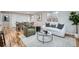 Inviting living room with a white sofa, and hardwood floors at 5235 Dover St, Arvada, CO 80002