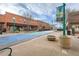 The streetscape features historic buildings and pedestrian walkways in this inviting neighborhood at 5235 Dover St, Arvada, CO 80002