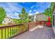 Spacious deck with scenic views and outdoor seating at 766 Chimney Creek Dr, Golden, CO 80401