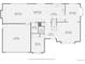 Main level floor plan with kitchen, living room, dining room, and garage layouts at 5 Cliffrose, Littleton, CO 80127