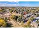 Aerial view highlighting home and city views at 921 Raleigh St, Denver, CO 80204