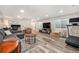 Spacious finished basement with a home gym and sitting area at 921 Raleigh St, Denver, CO 80204