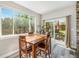 Dining area with sliding door access to the backyard patio at 921 Raleigh St, Denver, CO 80204