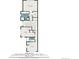 Upper floor plan featuring primary bedroom, two additional bedrooms, and two bathrooms at 921 Raleigh St, Denver, CO 80204