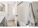 Clean bathroom view showing a bathtub and shower at 1700 W 102Nd Ave, Thornton, CO 80260