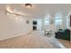 Spacious basement with carpet, a fireplace, and a comfortable seating area at 3643 E Lake Dr, Centennial, CO 80121