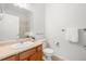 Bright bathroom with a single sink, updated fixtures, and neutral decor at 3329 Molly Ln, Broomfield, CO 80023