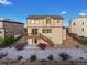 Two-story home featuring a spacious deck, sliding glass doors, and low-maintenance xeriscape landscaping at 7207 S Scottsburg Way, Aurora, CO 80016