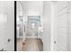Clean bathroom featuring tiled walls, double vanity, and a walk-in shower with glass partitions at 15732 E Broncos Pl, Englewood, CO 80112