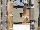 Aerial view featuring roof, yard with gazebo, surrounding neighborhood, and on-street parking at 945 N Washington St # 201, Denver, CO 80203