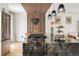 Kitchen showcasing black marble countertops, stainless appliances and a modern, open design at 9232 N Surrey Dr, Castle Rock, CO 80108