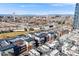 Aerial view of the community showcasing the skyline and surrounding neighborhoods at 1438 Little Raven St # 301, Denver, CO 80202
