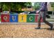 Playful QUIC blocks in a vibrant park setting at 1642 N Lafayette St # 2, Denver, CO 80218