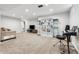 Spacious basement recreation area with entertainment center at 6087 S Westview St, Littleton, CO 80120