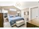 Spacious bedroom with vaulted ceiling, large windows, and neutral decor at 4150 S Rome St, Aurora, CO 80018