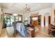 Cozy living room with hardwood floors, recessed lighting, and a comfortable seating area at 2069 Garrison St, Lakewood, CO 80215