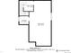 Floorplan of the unfinished basement, plus a storage area and 2nd office; ideal for customization at 8290 Superior Cir, Littleton, CO 80125
