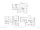 Multi-level floor plans showing basement, first floor, and second floor layouts at 404 Yarrow Pl, Castle Pines, CO 80108