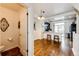 Kitchen with granite counters, dark cabinets and breakfast bar at 9381 Ashbury Cir # 102, Parker, CO 80134